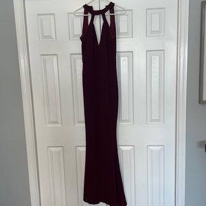 Windsor wine colored evening gown.